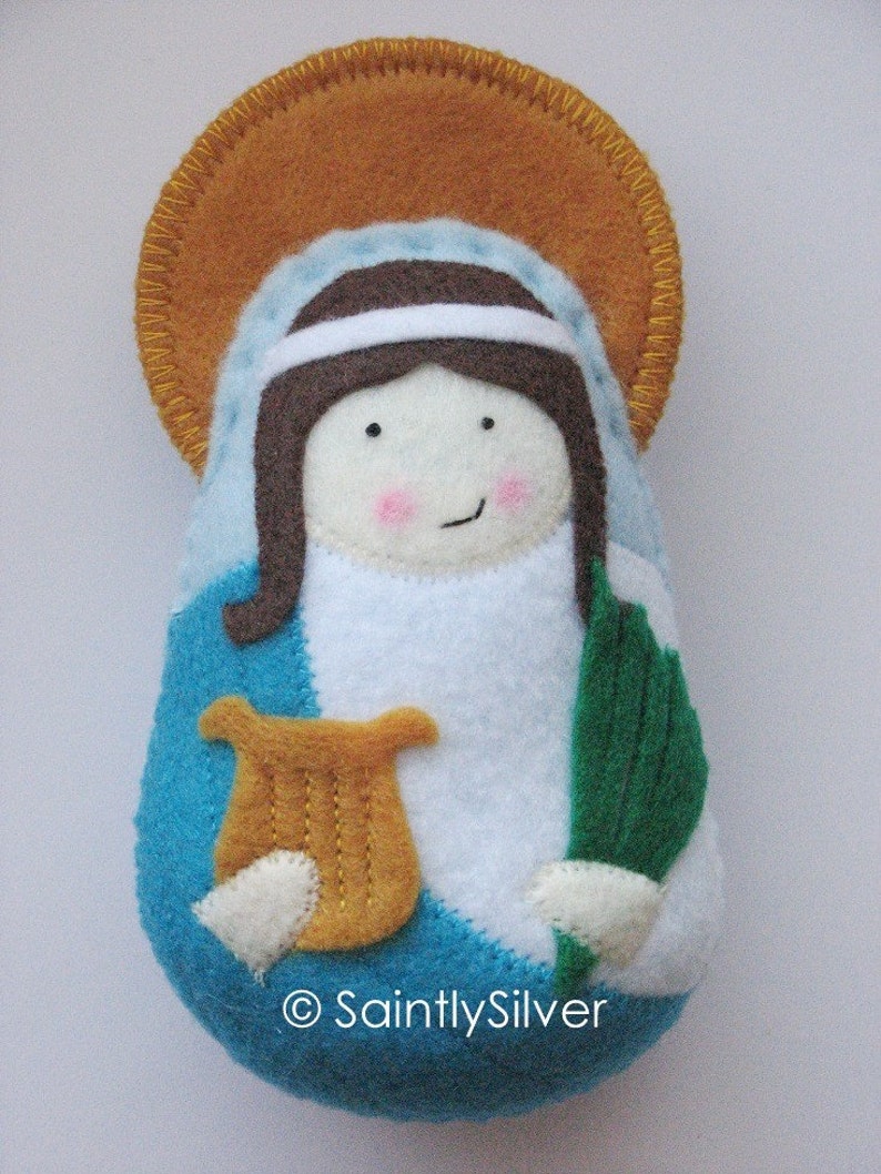 St. Cecilia Felt Saint Softie image 1