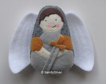 Saint Michael the Archangel....Felt Softie