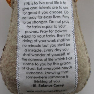 Bl. Solanus Casey Felt Saint Softie image 2