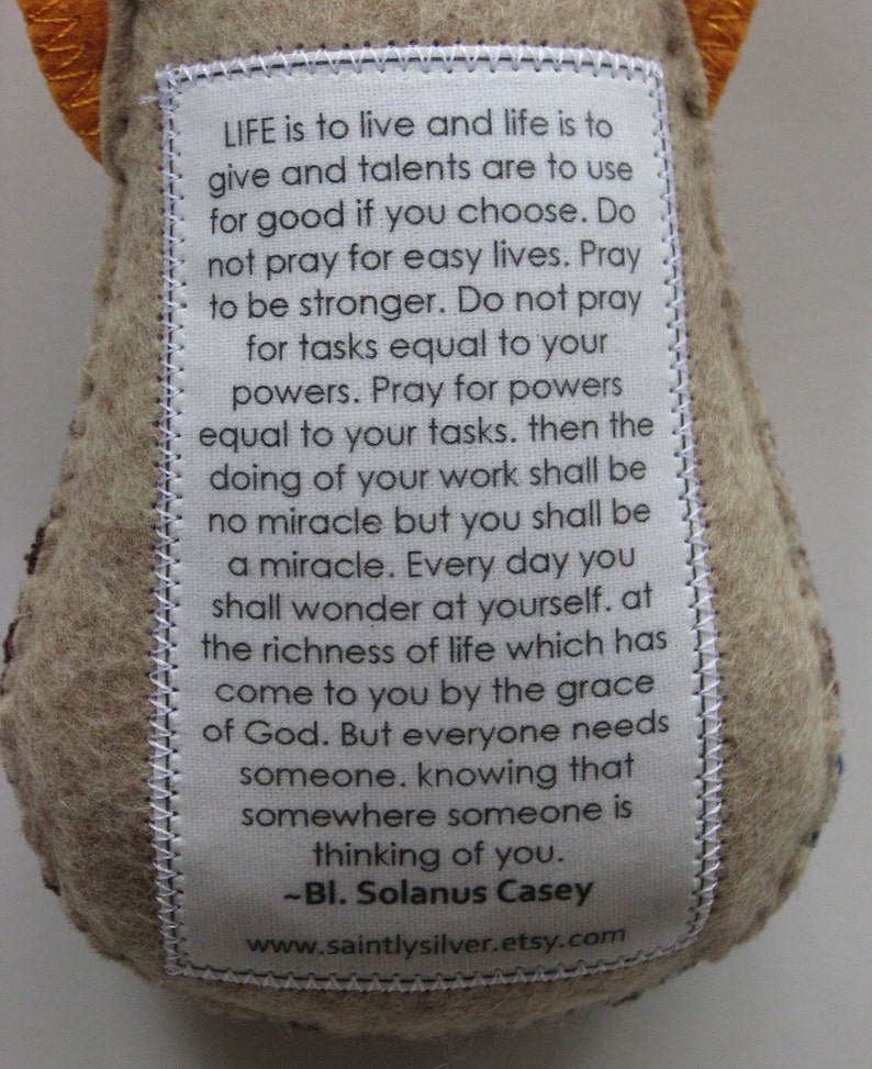 Bl. Solanus Casey Felt Saint Softie image 2