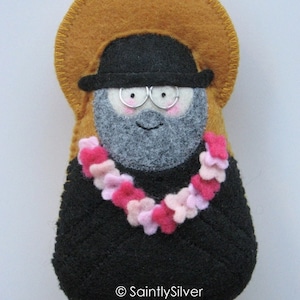 Saint Damien of Molokai Felt Saint Softie