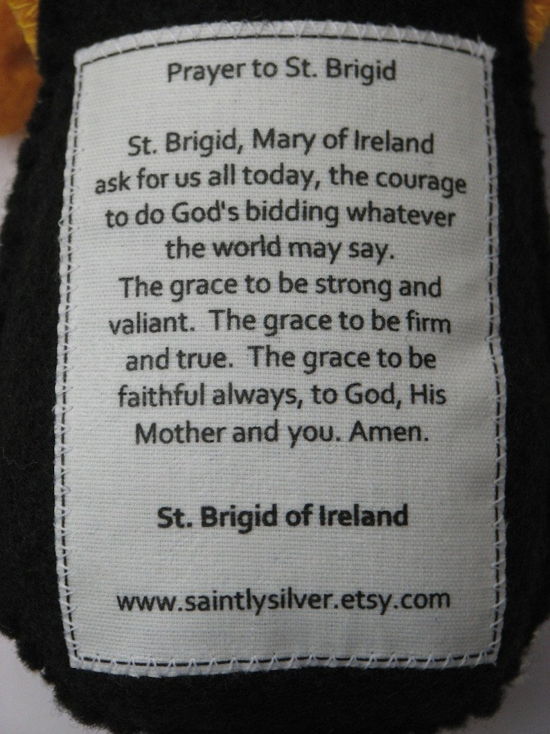St. Brigid of Ireland Felt Saint Softie image 3
