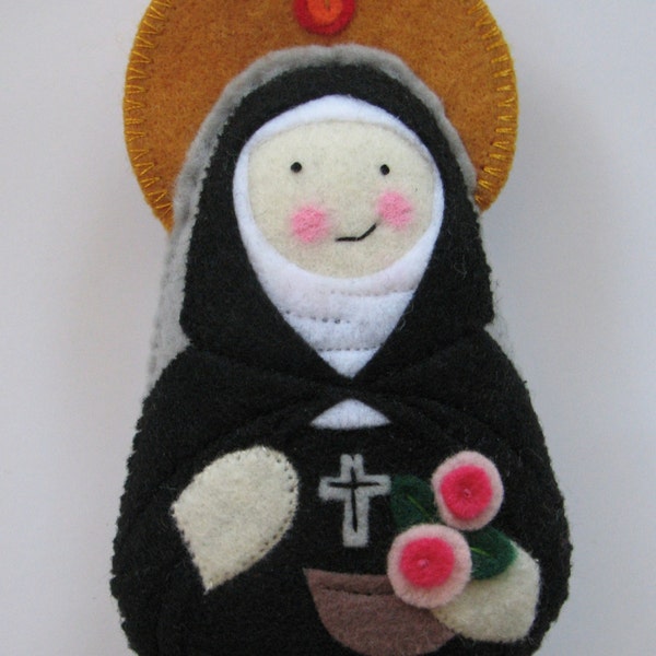 Saint Hildegard of Bingen Felt Saint Softie