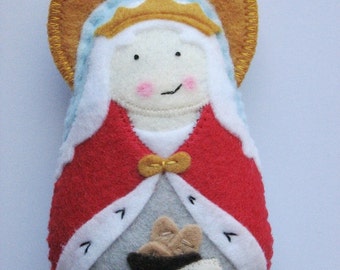 Saint Elizabeth of Hungary Felt Saint Softie