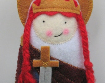Saint Dymphna Felt Saint Softie