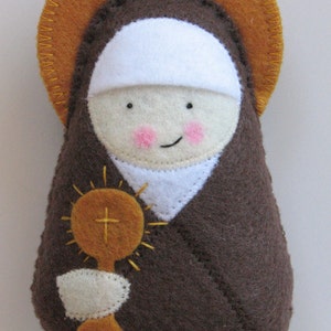 St. Clare of Assisi Felt Saint Softie