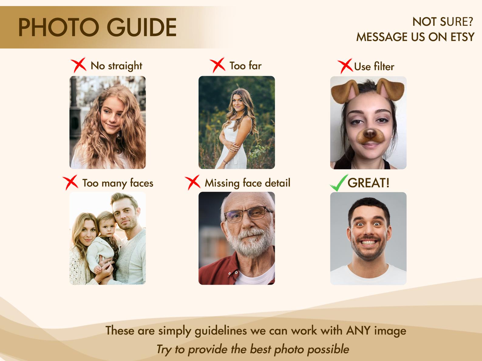 Personalized Couple Funny Elf Photo Ornament, Custom Funny Face For Husband Wife, Photo Gift For Valentine Christmas Anniversary Wedding