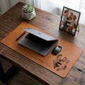 Personalized Sketch Art From Dad Photo Desk Mat, Father's Day Gift For Husband, Daddy Custom Photo Line Art Mouse Pad, Dad Birthday Gift product logo