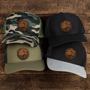 Best Dad Ever The Man The Myth The Legend, Personalized Leather Patch Hat, Best Dad Cap, Gift For Father, Custom Fist Bump Dad Cap