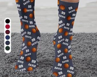 ChalkTalkSPORTS Chaussettes D'équipe Personnalisées | Choisissez Votre Numéro | Chaussettes De Performance Pour Jeunes Et Adultes – Noir