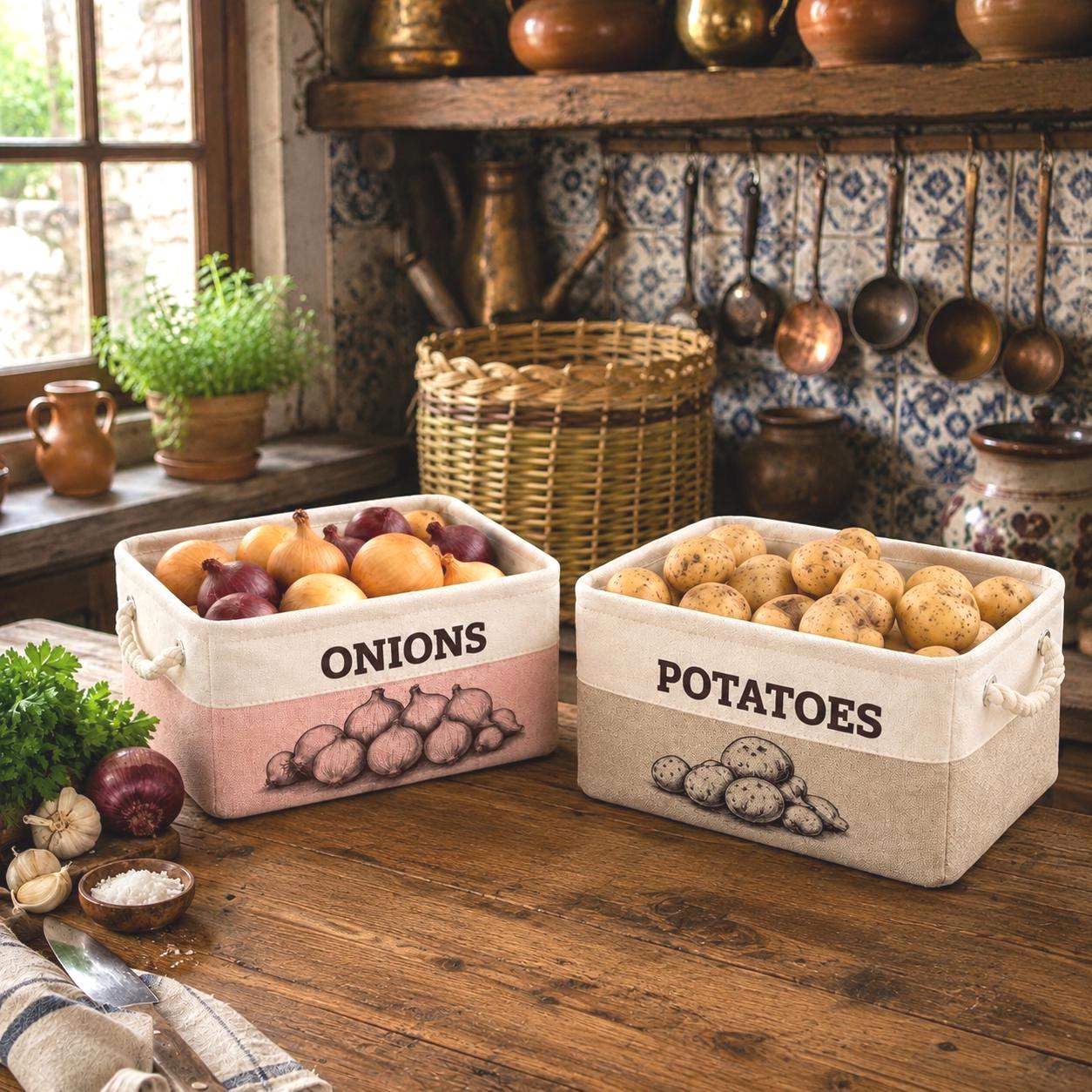 Potato and onion storage