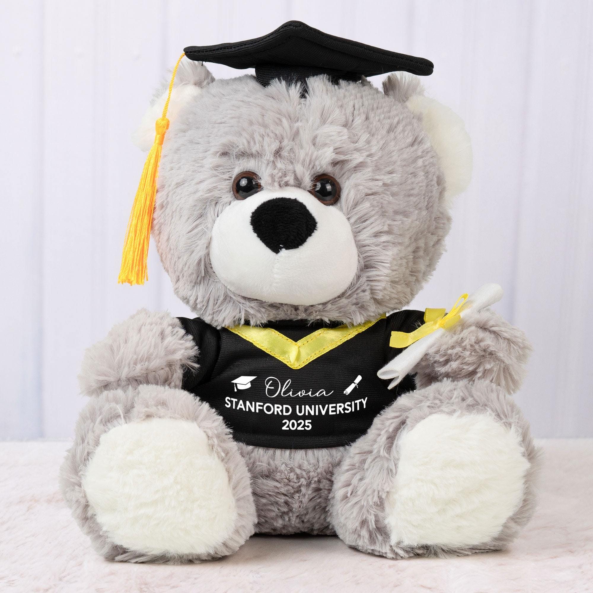 Discover Personalized Graduation Teddy Bear with Photo Memorial Gift