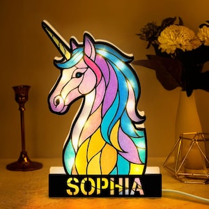 Cute Animals, Personalized LED Night Lamp, Baby Night Light Lamp, Baby Room Decor, Kid Room Decor, Kids Wooden Led Night Lamps Bundle