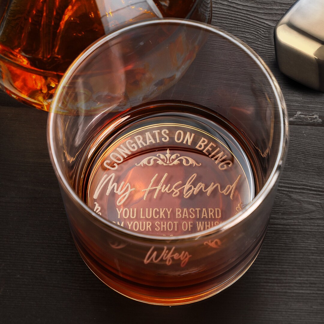 Personalized Engraved Whiskey Glass - Funny Gift for Husband, Fathers ...