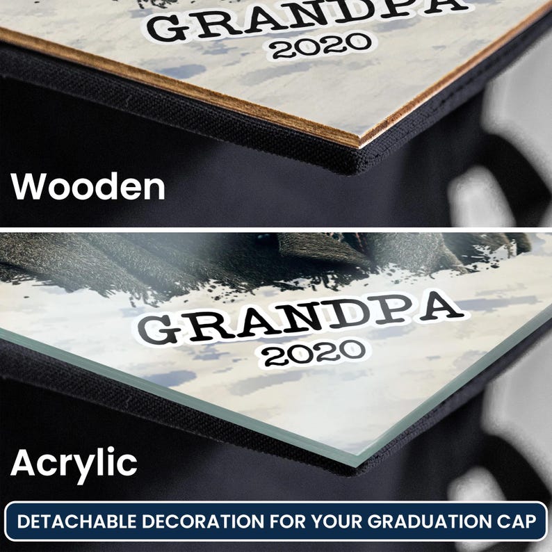 Personalized Memorial Custom Photo Graduation Cap Topper, on Your ...
