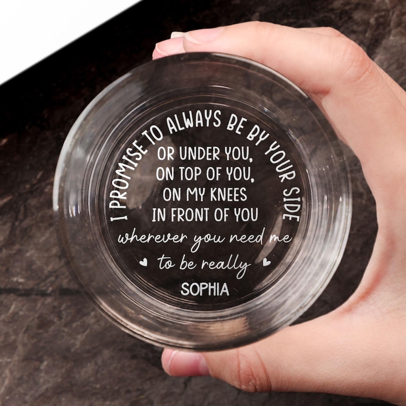 I Promise To Always Be By Your Side Laser Etched Wine Tumbler, Valentines Gift For Him, Anniversary Gift,funny Valentines Gift,husband