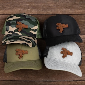 Custom Hat With Kids Names Fist Bump, Personalized Leather Patch Hat, New Dad Gift, Gift for Husband, Dad Birthday Gift, Christmas Gift