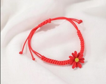 Creative Trendy Design Small Daisy Bracelet, Hand-Woven Hand Rope Simple Bracelet
