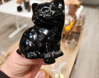 珍しいハニベウィンキング招き猫：黒粘土製日本民芸品 招き猫 - Etsy 日本