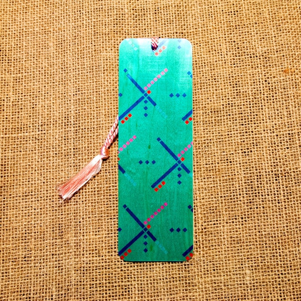 PDX Airport Carpet Wood Bookmark