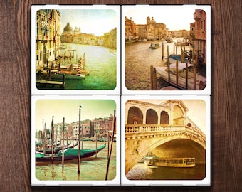 Venetian Splendor Set of Four Ceramic Coasters