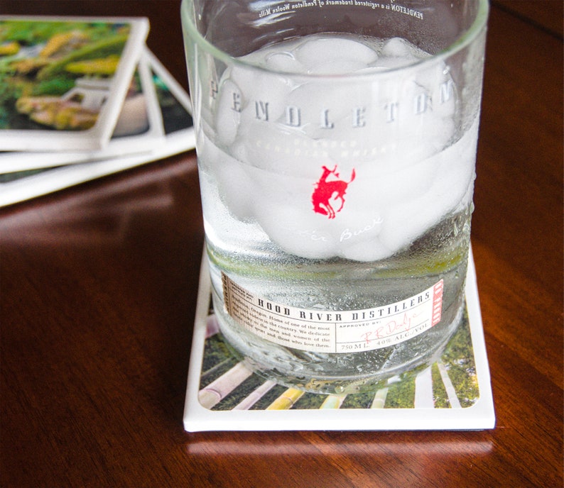 Vintage Oregon Postcards Set of Four Ceramic Coasters image 2