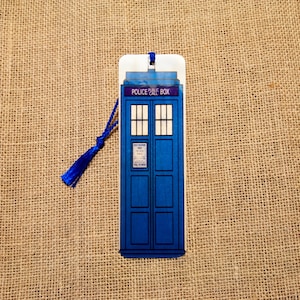 Dr. Who Tardis Wood Bookmark image 1