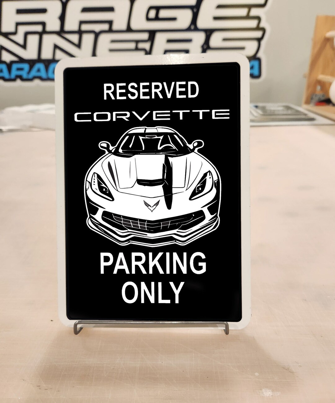 C7 Corvette Stingray Wall Emblem Large Metal Art Full 35" By - Foto 8