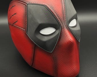 Deadpool 3 mask with Wolverine attack marks