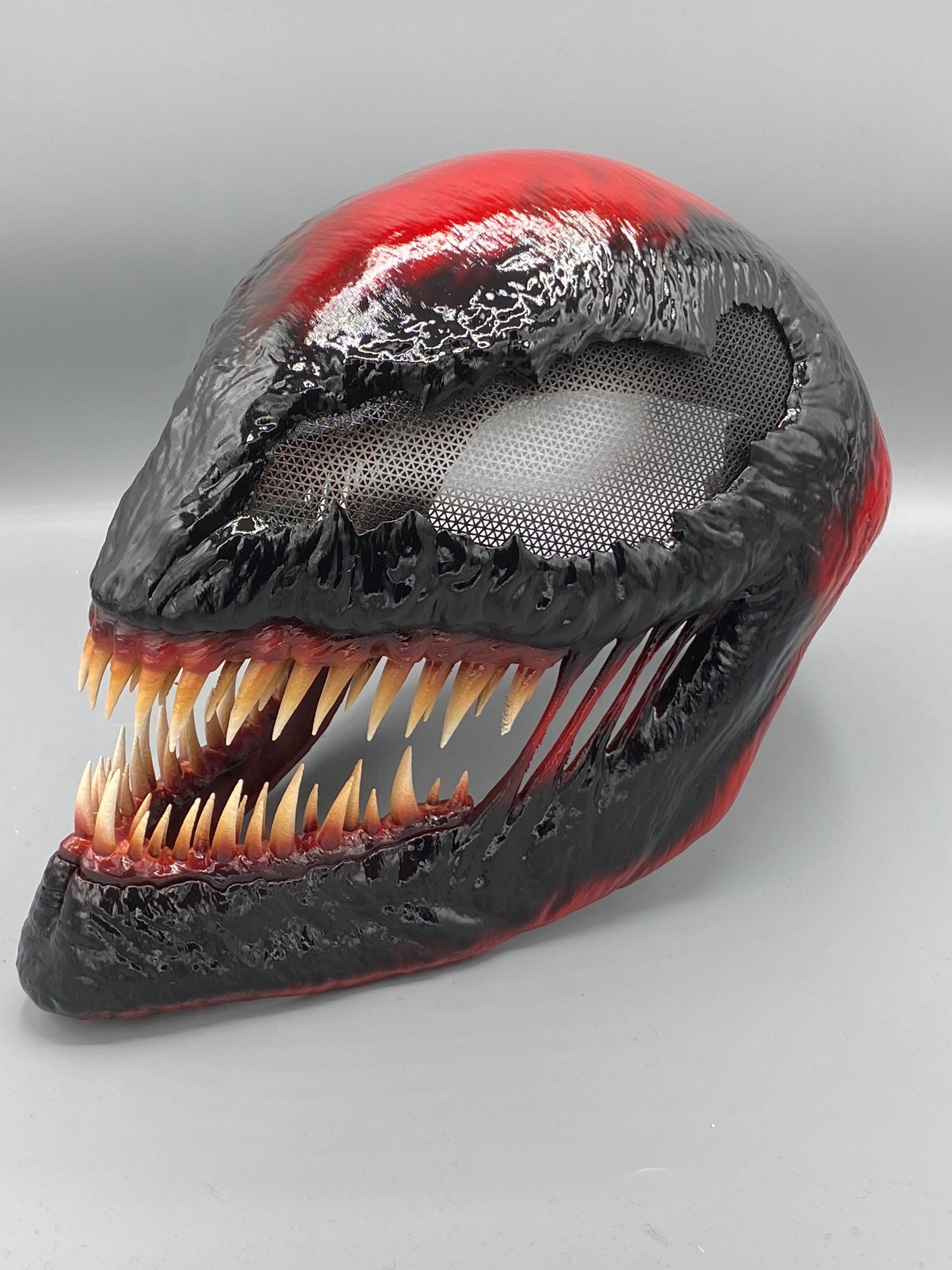 Carnage Mask – Venom 2 Cosplay Helmet | Custom Fit | Raw or