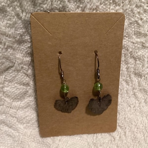 Silver Ivy Leaf Earrings