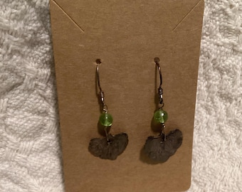 Silver Ivy Leaf Earrings