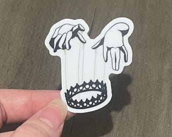 20. The Cruel Prince Inspired Dark Crown Sticker Set | Folk of the Air Fantasy sticker