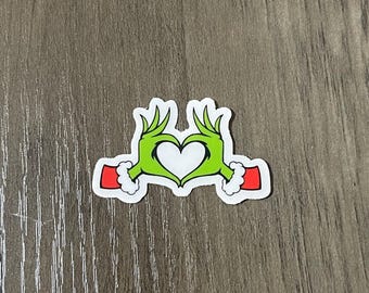 The grinch Christmas sticker