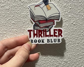 thriller book club sticker