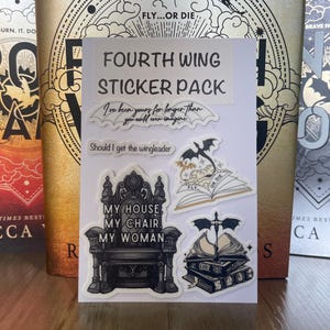 fourth wing sticker pack 1