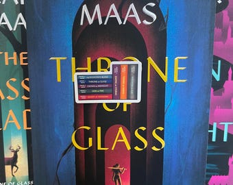 8. throne of glass sticker | tog sticker | book stack | kindle sticker | bookish sticker | booktok sticker