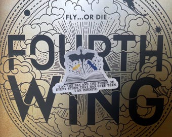 37. fourth wing sticker | I am the sky and the power of every storm that has ever been. I am infinite quote
