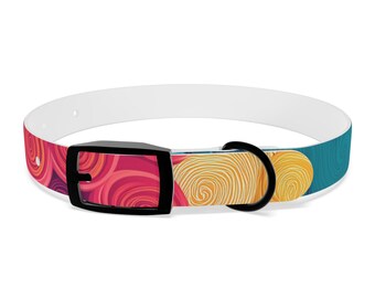 Vibrant Swirl Dog Collar