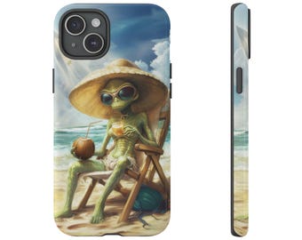 Alien's Vacation iPhone Tough Case