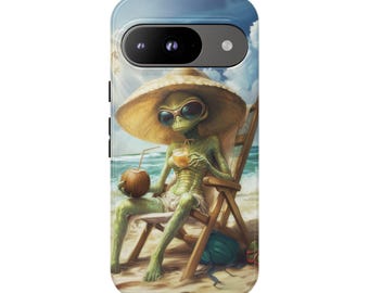 Alien's Vacation Pixel Tough Case