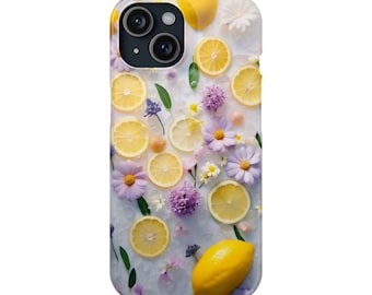 Lemon Splash iPhone Slim Case
