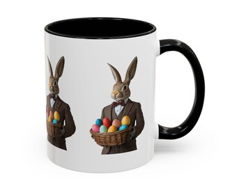 Whimsical Easter Bunny Coffee Mug – 11oz & 15oz