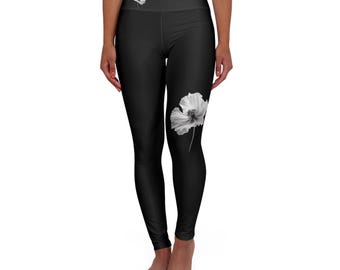 Monochrome Beauty High Waisted Yoga Leggings