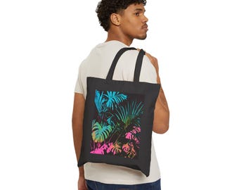Tropical Vibe Cotton Tote Bag