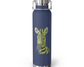 Funky Zebra Design Water Bottle