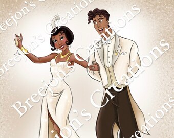 La princesse Tiana et le prince Naveen fêtent le Nouvel An - La princesse et la grenouille (numérique)