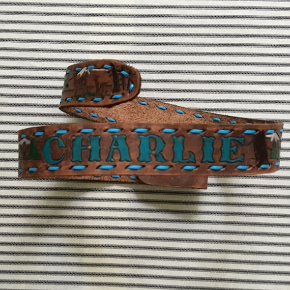 Vintage CHARLIE Western Boys Belt - image 1