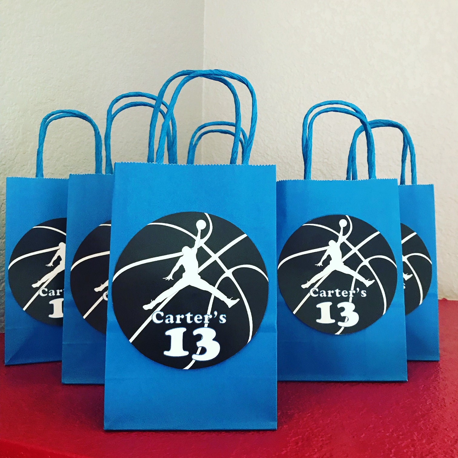 Made To Order Basketball Personalized Gift Bags | Etsy