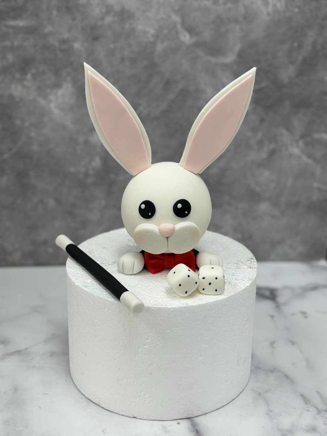 Rabbit Topper Magic Rabbit Topper , Magic Hat Cake Topper , Fondant Magic Theme ...